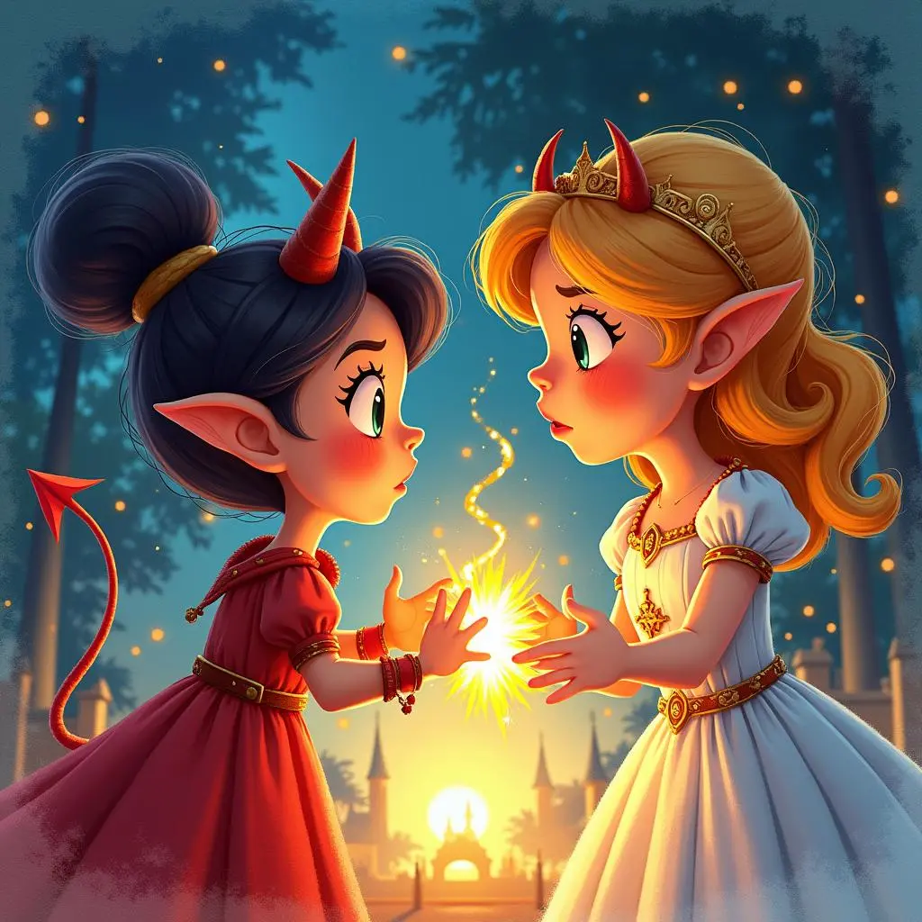 公主与恶魔战斗