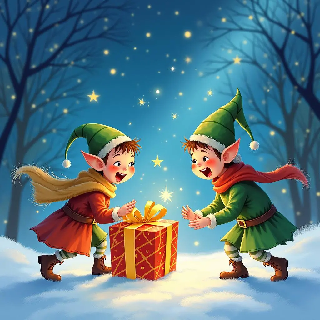 小精灵带着礼物出发