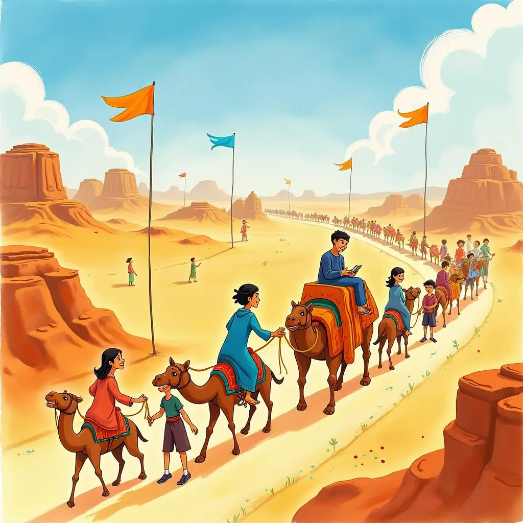 La caravane atteint la destination