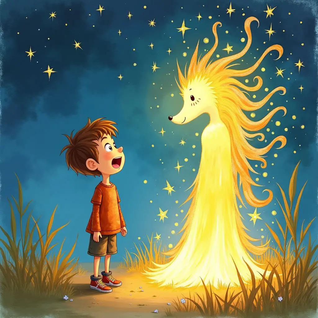 汉斯遇到守护精灵