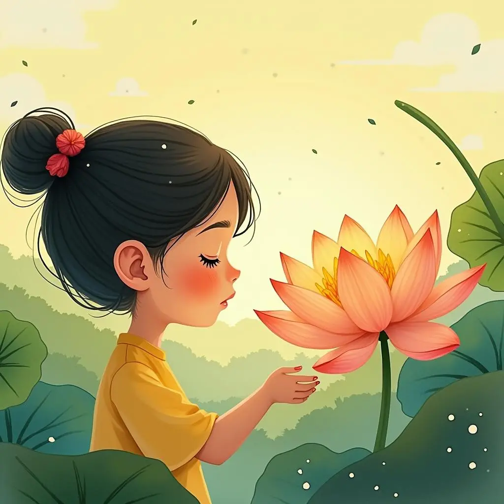 玛雅轻抚金莲花