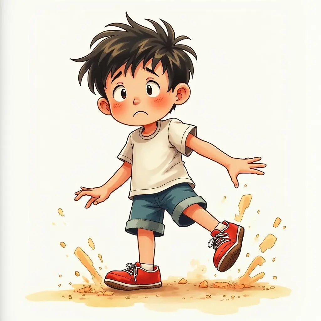 The young man imitates others again