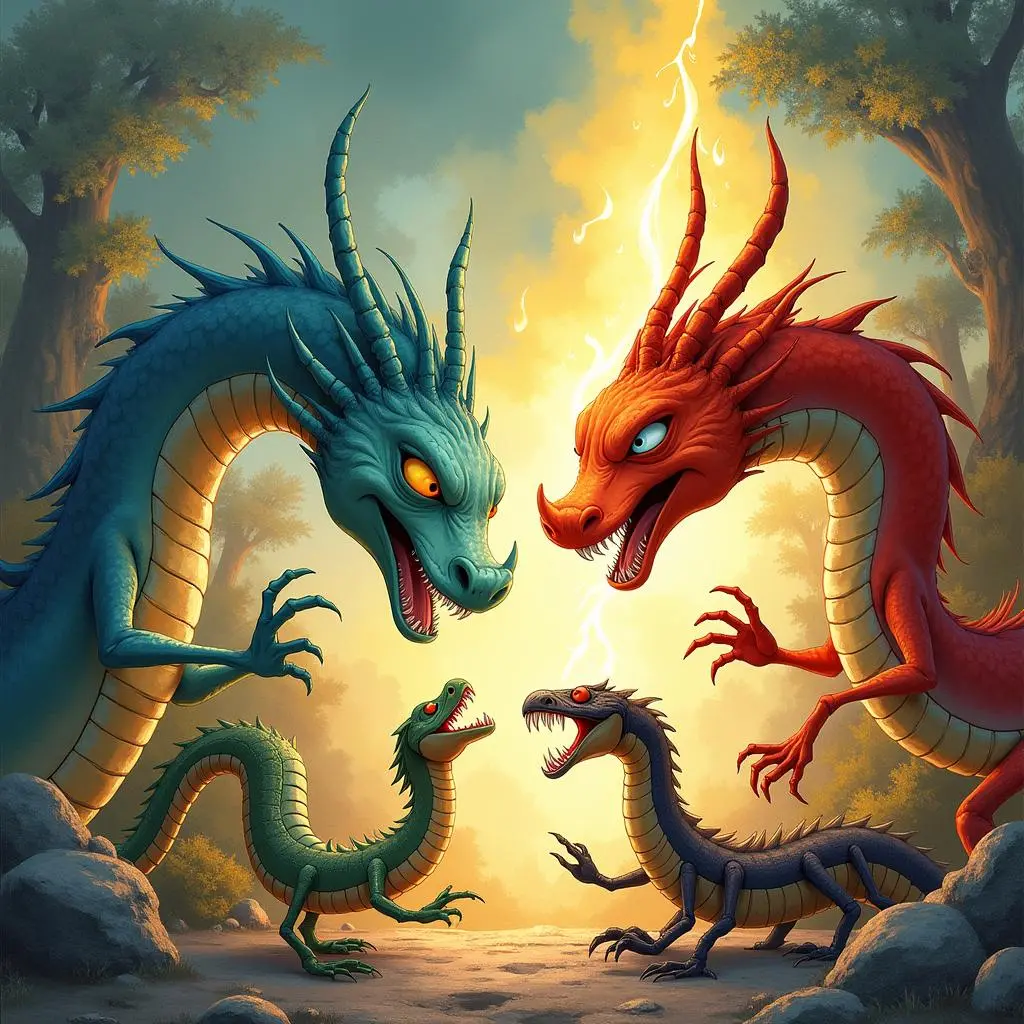 The Gourd Brothers defeat the monsters