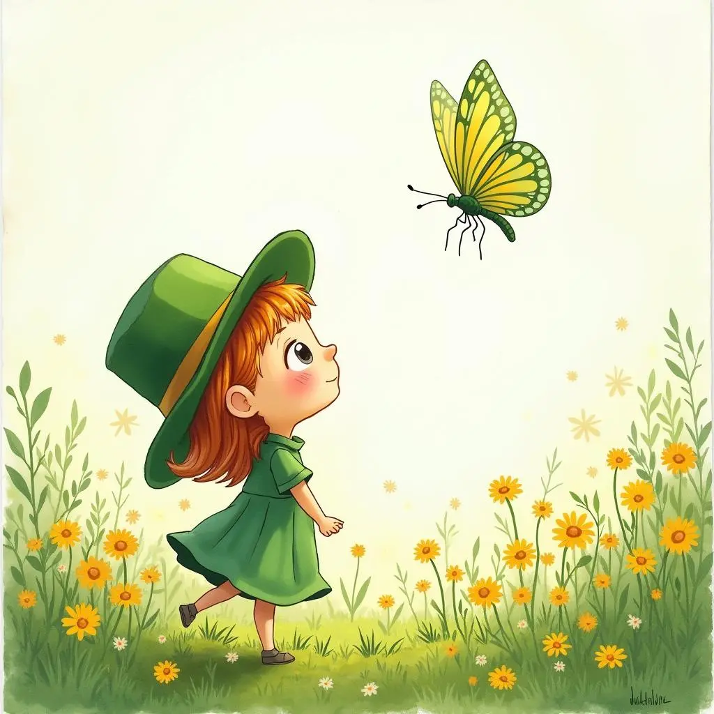 一只小蝴蝶飞过