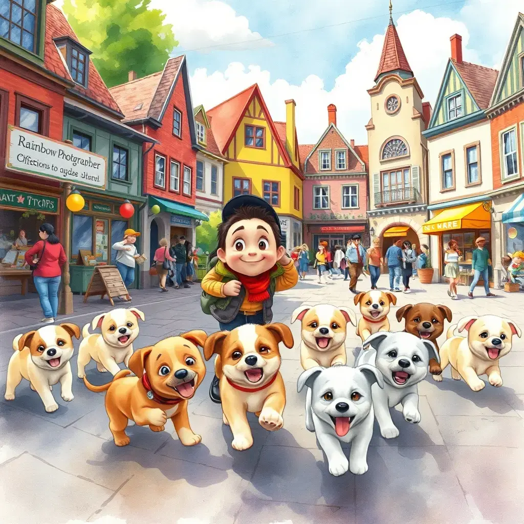 皮埃尔拍摄小镇居民