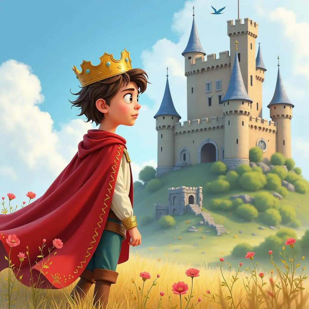 王子来到荆棘城堡前