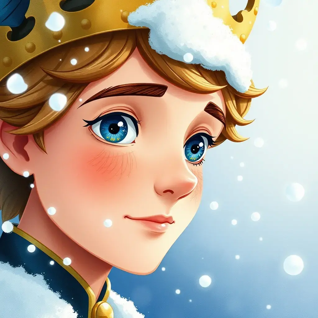 The swallow pecking off the prince's sapphire eye